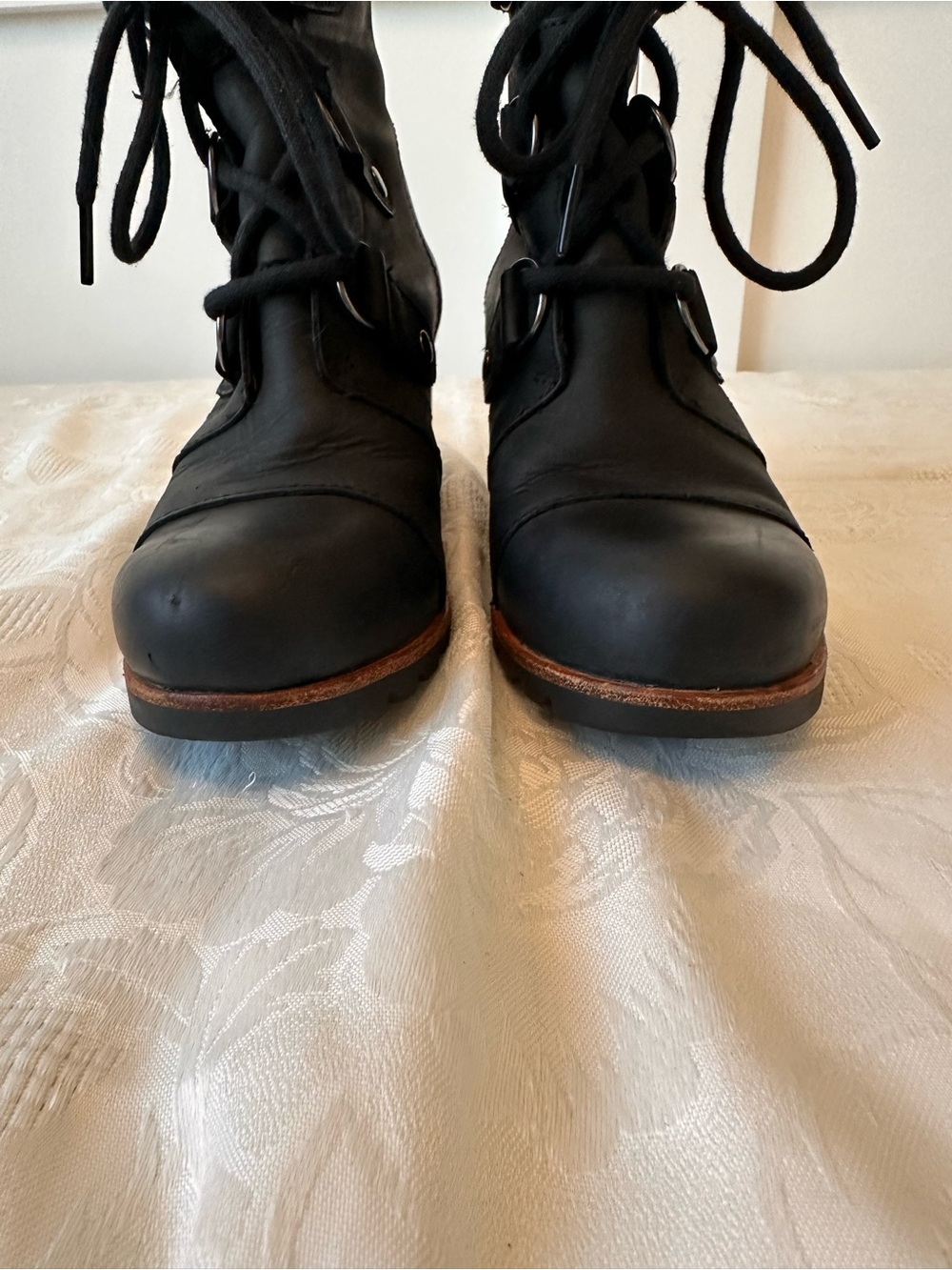 Sorel JOAN OF ARCTIC Wedge Lace Up Winter Boots Black 1627141-011 Women’s 5 - Picture 3 of 16